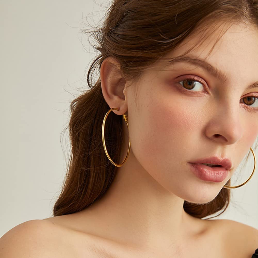 Large Hula Hoop Earrings In Gold Vermeil Plated By Lucy Quartermaine |  notonthehighstreet.com
